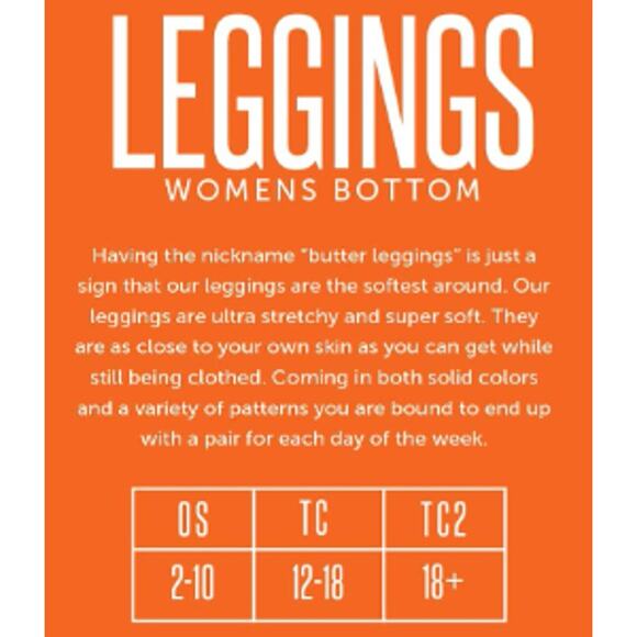 NEW LuLaRoe LLR Orange Floral TC Tall & Curvy Leggings, Simply Comfortable Pants - Picture 6 of 6